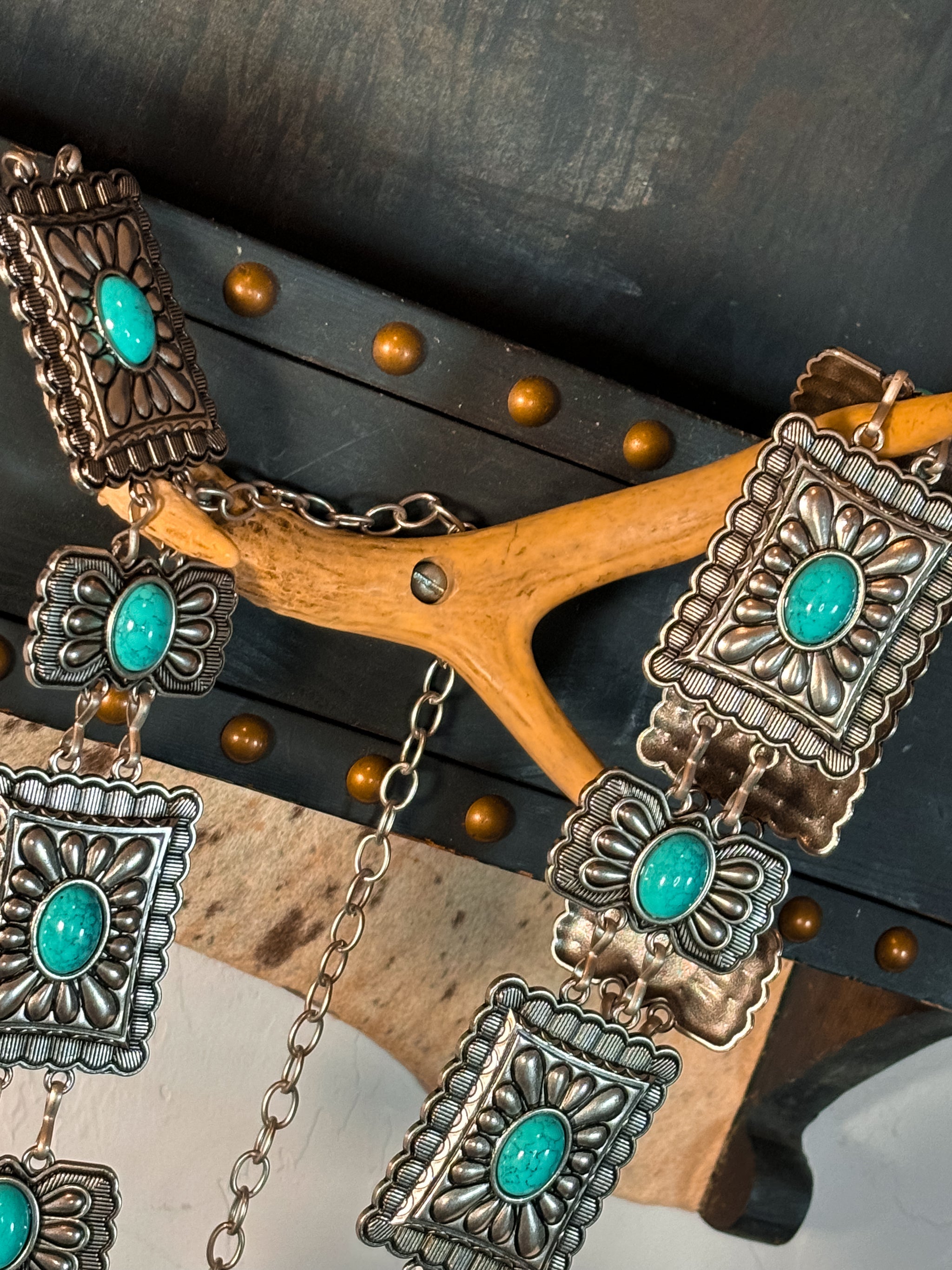 The Boho Concho Belt - Turquoise – Buffalo Betty